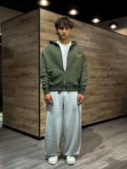 routeone studia print zipper hoodie(man)