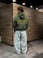 routeone studia print zipper hoodie(man) - Şəkil 2