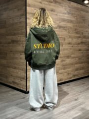 routeone studia print zipper hoodie(woman)