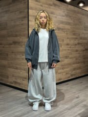 RW acid wash zipper hoodie