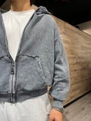 thedad acid wash zipper hoodie — изображение 8