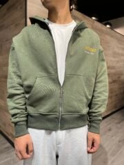 routeone studia print zipper hoodie(man) - Şəkil 4