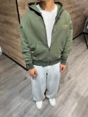 routeone studia print zipper hoodie(man) - Şəkil 3