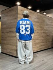 Miami print göy reng forma