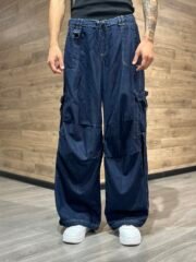 vintage kemerli kargo jeans (unisex) - Image 2